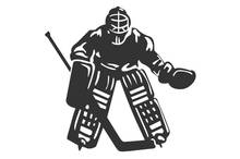 Fully Armed Sticker Ice Hockey Goalkeeper Car Decals Figure Playing Ball Car Stickers For Car Rear Windshield Decoration FA062 2024 - buy cheap