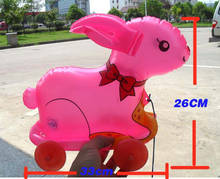 Inflatables animais infláveis ar nivelamento crianças ficar brinquedos infláveis pvc plástico mão coelhos 2-4 anos criança engraçado brinquedo menino 2024 - compre barato