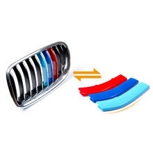 Car Stickers For BMW E90 E60 3 4 5 X3 X5 X6 F10 F18 F30 F35 Styling Front Grille Trim Strips Tuning Accessories Cover Motorsport 2024 - buy cheap