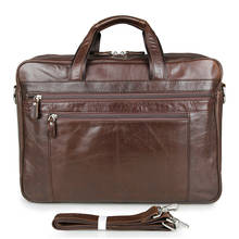 Luxury Top Grade Genuine Leather Bag Men Briefcase Messenger Bags Large Capacity Business Office Male 17" Laptop Travel Handbag 2024 - buy cheap