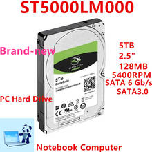 New Original HDD For Seagate BarraCuda 5TB 2.5" SATA 6 Gb/s 128MB 5400RPM For Internal HDD For Notebook HDD For ST5000LM000 2024 - buy cheap