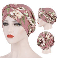 Cotton print muslim turban scarf for women islamic inner hijab caps Arab wrap head scarves femme musulman turbante mujer 2024 - buy cheap