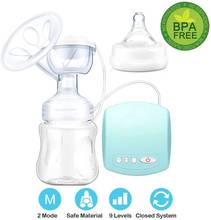 Электрический молокоотсос, USB молокоотсос для кормления, массаж груди с 2 режимами регулировки 9 уровней, BPA Бесплатный молокоотсос 2024 - купить недорого
