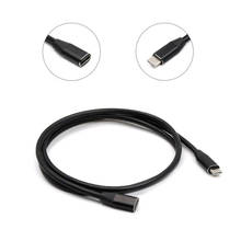 Тип C USB 3,1 мужчин и USB-C женщин для расширения данных Кабельный УДЛИНИТЕЛЬ шнур 1 м черный 2024 - купить недорого