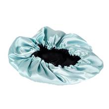 Blank Adjustable Mixed Color Bonnets Virgin Hair Silk Satin Bonnet Double Layer Extensions/Hair Wigs Sleep Satin Silk Bonnet 2024 - buy cheap
