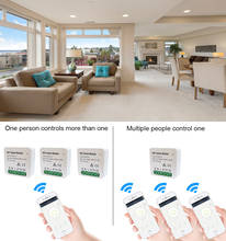 10/5 pces wifi smart switch módulo de vida inteligente 2 vias 95-250v módulo de controle remoto trabalho com alexa eco google casa 2024 - compre barato