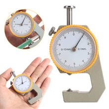 Thickness Meter Metal Leather Gift Tester Thickness Gauge Durable Silver Yellow Width Measurement Craft Sturdy Practical 2024 - купить недорого