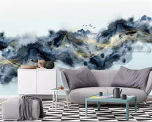 beibehang Custom modern new abstract Chinese landscape line living room background wallpaper wall papers home decor 2024 - buy cheap