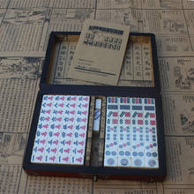 Retro quente mahjong portátil dobrável de madeira boxe majiang conjunto jogo de mesa mah-jong viagem jogo de tabuleiro entretenimento interno 2024 - compre barato