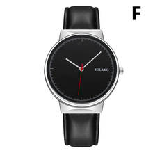 Casual Quartz Clock Round Dial Three-pin Trend Leather Strap Scale Watch Fashion Men's Watches Reloj Hombre 2024 - buy cheap