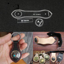 1 conjunto modelo de estêncil acrílico para artesanato diy couro artesanal fivela de chave padrão de costura acessório 2024 - compre barato