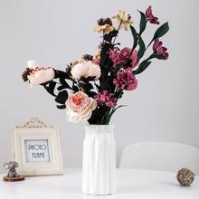 PE непромокаемая ваза для цветочных горшков, легкая современная модная керамическая ваза для цветов, комната для учебы, прихожая, домашний Свадебный декор 2024 - купить недорого