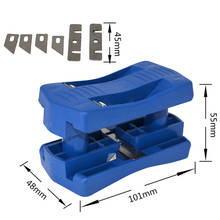 Máquina de anillado de bordes de carpintería, herramienta de placa de banda de PVC, recortadora recta, cabezal empotrado con cuchillo de cabeza 2024 - compra barato