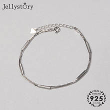 Jellystory moda s925 prata esterlina pulseira jóias finas para mulheres presentes festa de casamento estilo coreano pulseiras atacado 2024 - compre barato