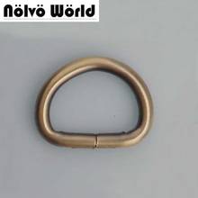 100pcs 4.0mm 20mm 3/4 inch inside brushed antique brass open d ring hardware metal d-ring for handbag 2024 - buy cheap