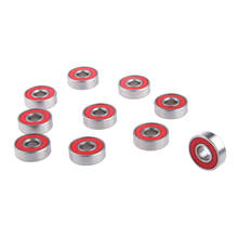 10pcs Red ABEC-7 Rolling Skateboard Bearings Stainless Steel Roller Skate Scooter Wheel Longboard Bearings Accessories Drpship 2024 - buy cheap