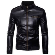 leather jacket men biker jacket men's coat autumn winter hip hop motorcycle leather jacket  leather TJWLKJ 2024 - buy cheap