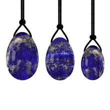 Natural Lapis lazuli Yoni Egg Jade Eggs Women Kegel Exerciser Jade Massager Vaginal Muscles Tightening Ball Crystal Kegel Eggs 2024 - buy cheap