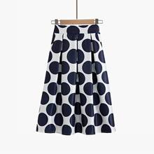 Polka Dot Print Mid-Calf Vintage Skirts Womens Swing High Waisted with Pocket Retro Office Skirt A-Line Spring Summer 2021 Jupe 2024 - buy cheap