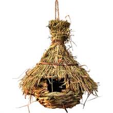 Birds Nest Natural Grass Egg Cage Outdoor Decorative Weaved Hanging Parrot Hous 2024 - buy cheap