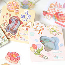 45pcs/pack Cute Flower Ribbon Decorative Stationery Stickers kawaii dog Scrapbooking DIY Diary Album Stick Lable 2024 - buy cheap