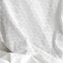 0.5meters New white Pure Cotton Cloth Hollow out Full Embroidery Lace Fabric Handmade DIY Clothes Accessories by the meter 2024 - buy cheap