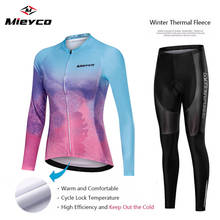 Mieyco Cycling Jersey Long sleeve set Winter Warm MTB Bike Clothing Maillot Ropa Ciclismo Bicycle Wear mtb jersey Set 5D Gel Pad 2024 - buy cheap