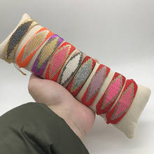 Bluestar pulseiras de olho turco miyuki, braceletes artesanais femininos com miçangas de cristal 2024 - compre barato