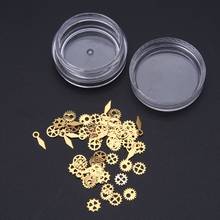 60Pcs Mixed Steampunk Cogs Gears Clock Hand Charm UV Frame Resin Jewelry Filling 2024 - compre barato
