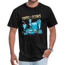 Coffee Is Science O Neck Tshirts April FOOL DAY Slim Fit T Shirt Short Gay New Tee Men Cotton Tshirt Streetwear Harajuku 2024 - buy cheap