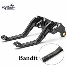 Logo Bandit Motorcycle Brake Clutch Lever For Suzuki GSF 650 GSF650 BANDIT 650 05-06 Adjustable Aluminum Levers Handles + Grips 2024 - buy cheap