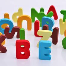 ABC пазл, цифровые деревянные игрушки, ранний обучающий пазл, буквы, алфавит, цифры, головоломка, дошкольные Развивающие игрушки для детей 2024 - купить недорого