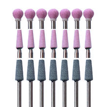 7pc Ceramic Stone Nail Drill Bit  Cuticle Clean Mill Manicure Pedicure Tools Nail Drill Accessories 2024 - buy cheap