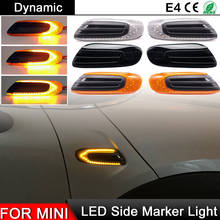 Luces LED intermitentes ámbar dinámicas para Mini Cooper, marcador lateral, lámpara para Mini Cooper F55 F56 F57 2014-2017, 1 par 2024 - compra barato
