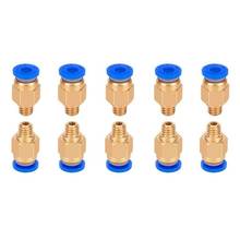 10 Pcs PC4-M6 Pneumatic Air Straight Quick Fitting 4mm Thread M6 One Touch Hose Connector 2024 - buy cheap