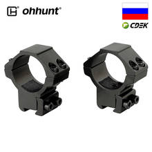 ohhunt 30mm 2PCs Med Profile Airgun Rings with Stop Pin 11mm Dovetail Rifle Scope Mount Rings Hunting Tactical Accessories 2024 - buy cheap