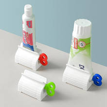 Dispensador de pasta de dientes multifuncional, exprimidor de tubo de pasta de dientes, Soporte rodante, dispensador de plástico portátil, accesorios de baño 2024 - compra barato