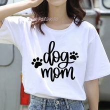 Ropa de primavera-verano para mujer, Camiseta con estampado de pata de perro, dibujos animados de Animal de los años 90, camiseta estampada, camiseta estampada para mujer 2024 - compra barato