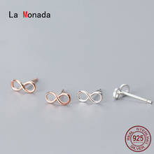 La Monada-pendientes minimalistas coreanos para mujer, aretes de plata 925, joyería fina, aretes de plata 925 2024 - compra barato