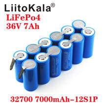 LiitoKala-batería de alta potencia de descarga continua, Pila de 36V, 7Ah, 14ah, 21ah, 32700, 7000mAh, lii-70A LiFePO4, 35A, máxima 55A, bricolaje 2024 - compra barato