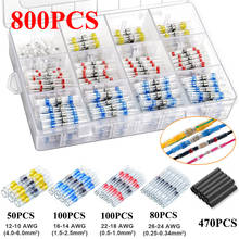 300/600/800Pcs Solder Seal Wire Connectors Kit, Heat Shrink Butt Connectors Waterproof and Insulated Electrical Wire Terminals 2024 - buy cheap