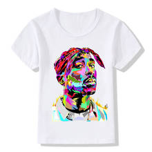 Crianças tupac 2pac camiseta estampa crianças hip hop swag impressão camiseta meninos meninas 2pac camiseta bebê, ooo288 2024 - compre barato
