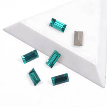 YANRUO Top Quality Stones Blue Zircon Color Baguette Shape 24pcs/pack Rhinestone Popular Glass Strass Nail Art Decorations 2024 - buy cheap