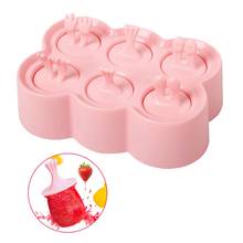 6 Cell Silicone Ice Cream Mold Popsicle Molds DIY 3D Animal Shape Dessert Freezer Fruit Juice Ice Pop Maker Mould Ice Lolly Mold 2024 - buy cheap