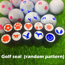 Golf Ball Stamp Marker Quick Drying Ink Golf Ball Stamper Random Pattern 2024 - buy cheap