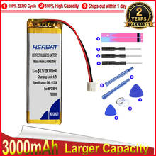 HSABAT-batería recargable de polímero de litio de alta calidad, pila de ciclo 0 de 3000mAh, 702890, 703090, acumulador de lipo 2024 - compra barato