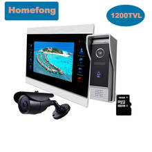 Homefong-videoportero con pantalla grande de 10 pulgadas, sistema de intercomunicación con cámara, detección de movimiento, desbloqueo de grabación 2024 - compra barato