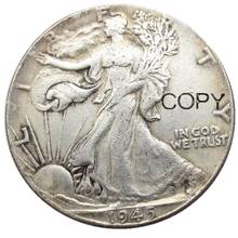 US 1945 PSD Walking Liberty Half Dollar Silver Plated Copy Coins 2024 - buy cheap