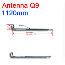 Antena telescópica portátil q9 bnc 1120mm, rádio fm, vhf uhf, receptor fm, transmissor 2024 - compre barato