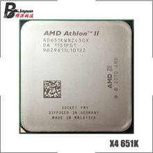 Процессор AMD Athlon II X4 651 X4 651X X4 651K 3,0 ГГц четырехъядерный процессор AD651KWNZ43GX / AD651XWNZ43GX разъем FM1 2024 - купить недорого